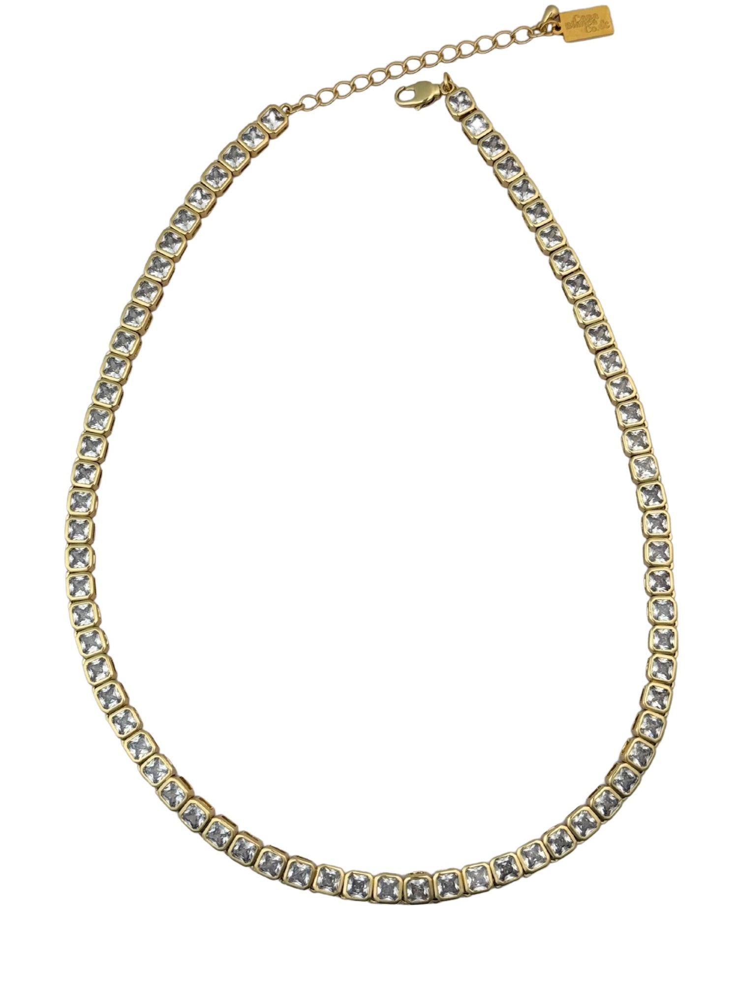 Camellia CZ Tennis Necklace