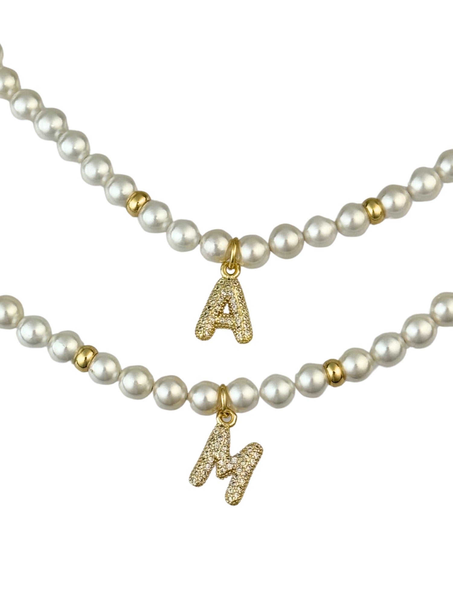 Pearl Initial Necklace