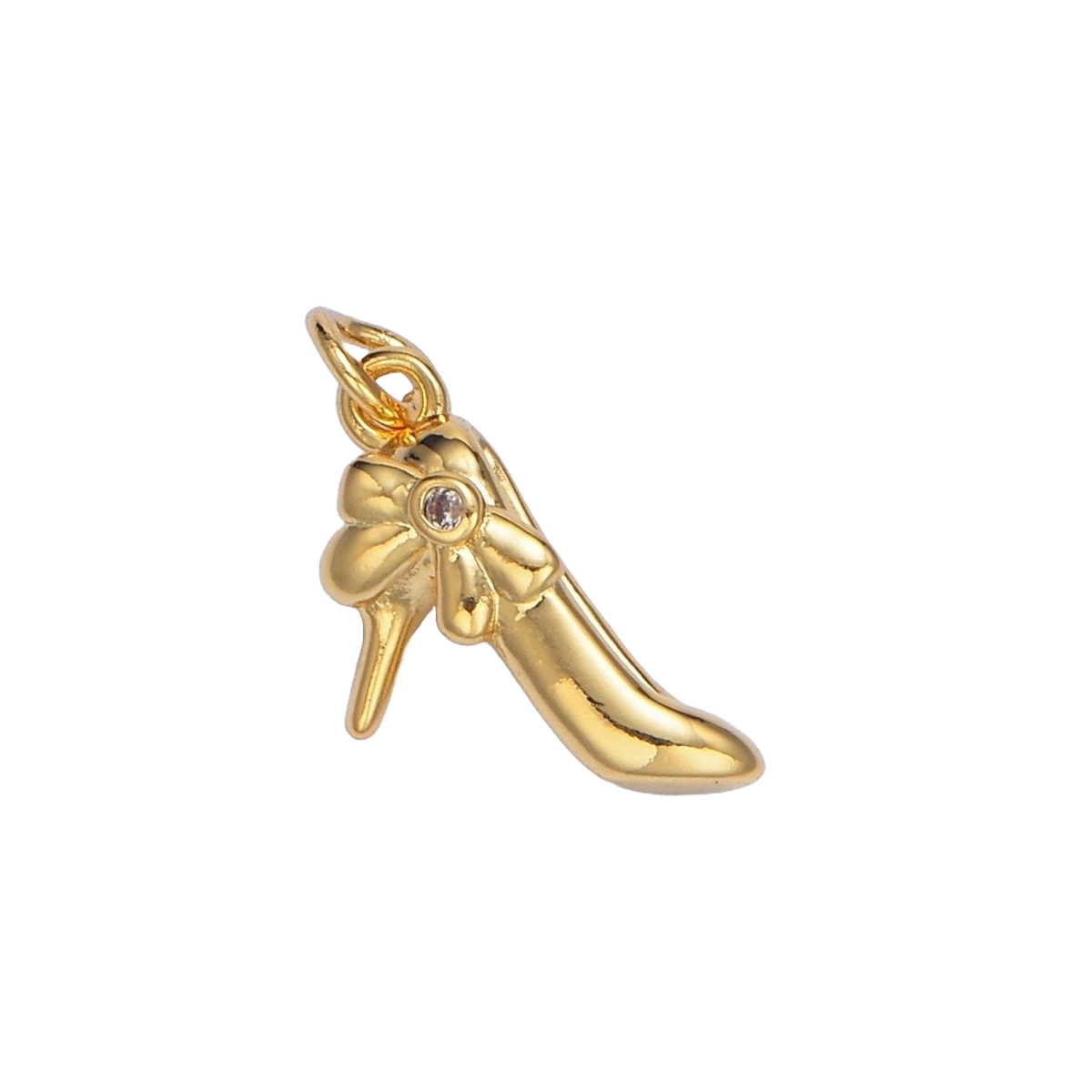 Gold Filled Bow Heel Charm | Medium
