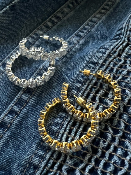 Emma CZ hoops