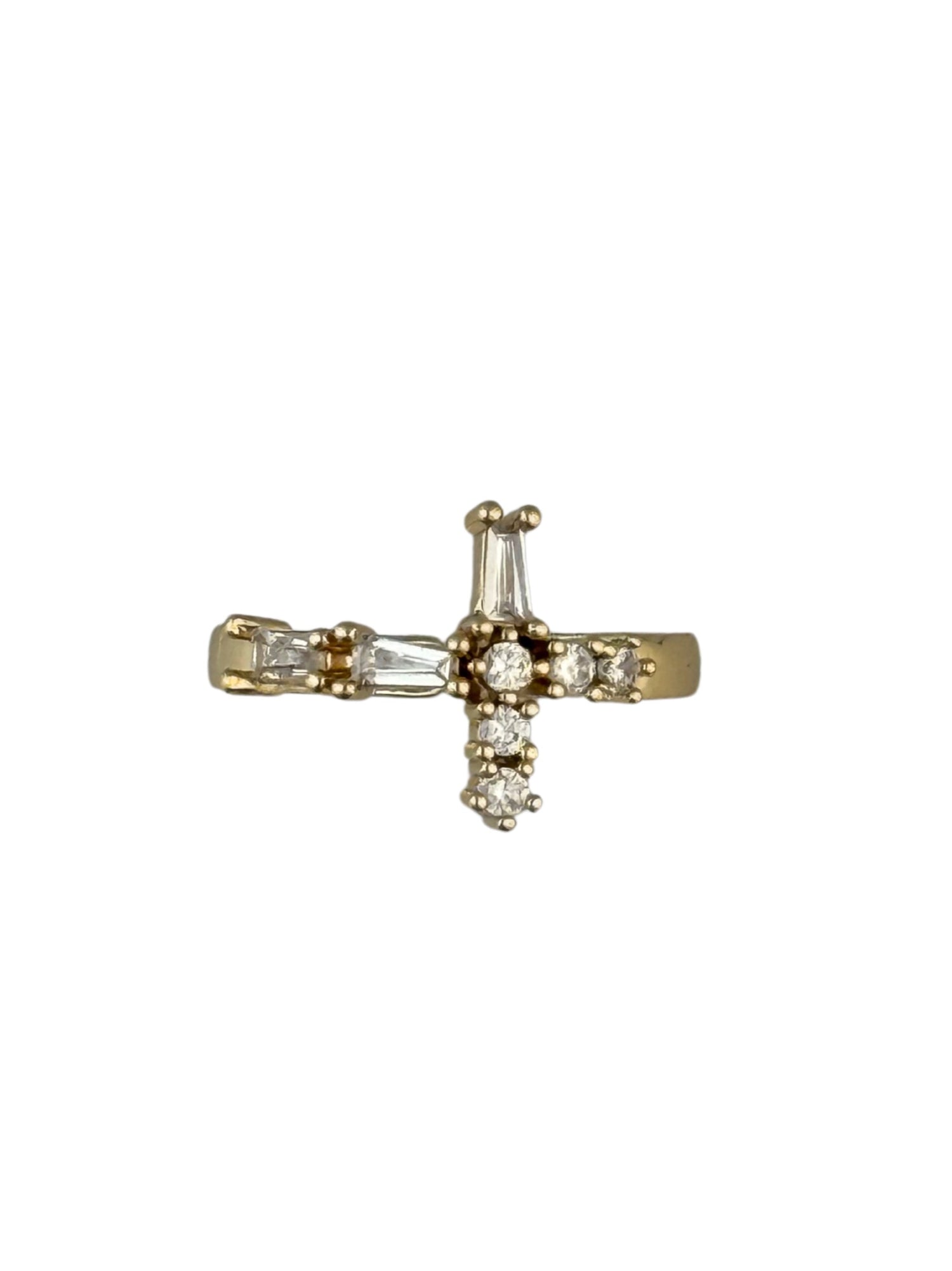 Baguette Cross Ring