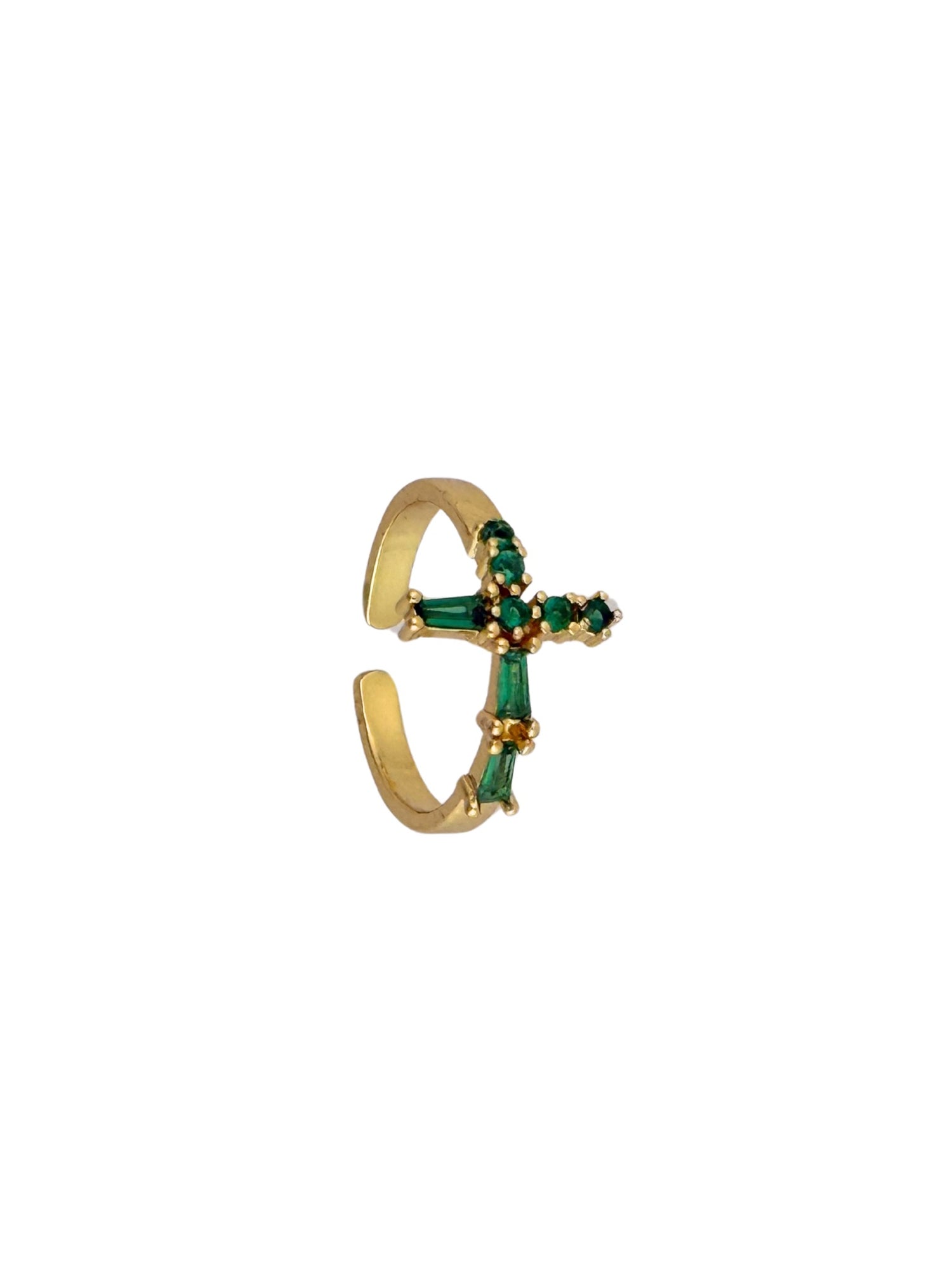 Baguette Cross Ring