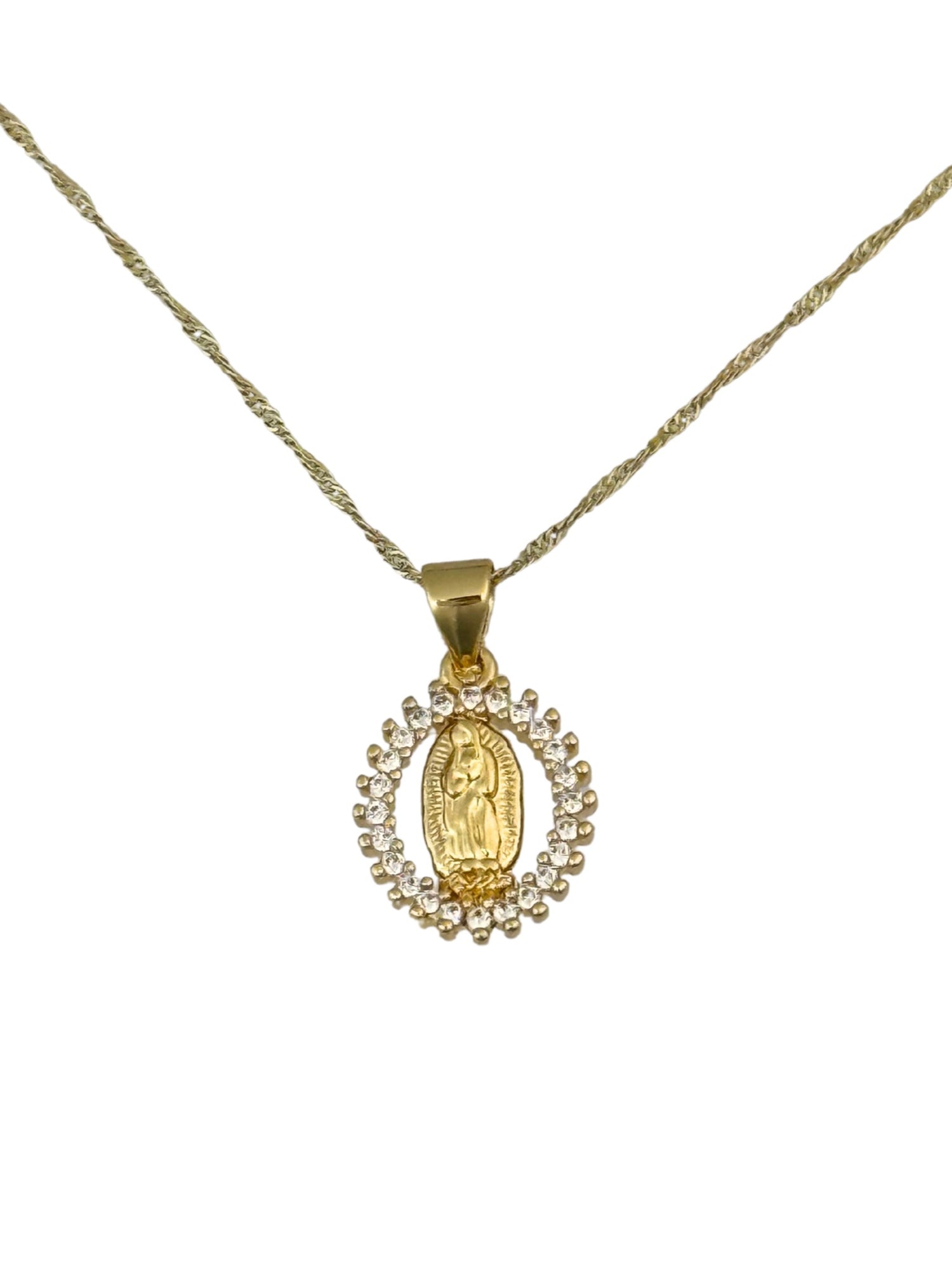 Mini Virgen CZ Necklace