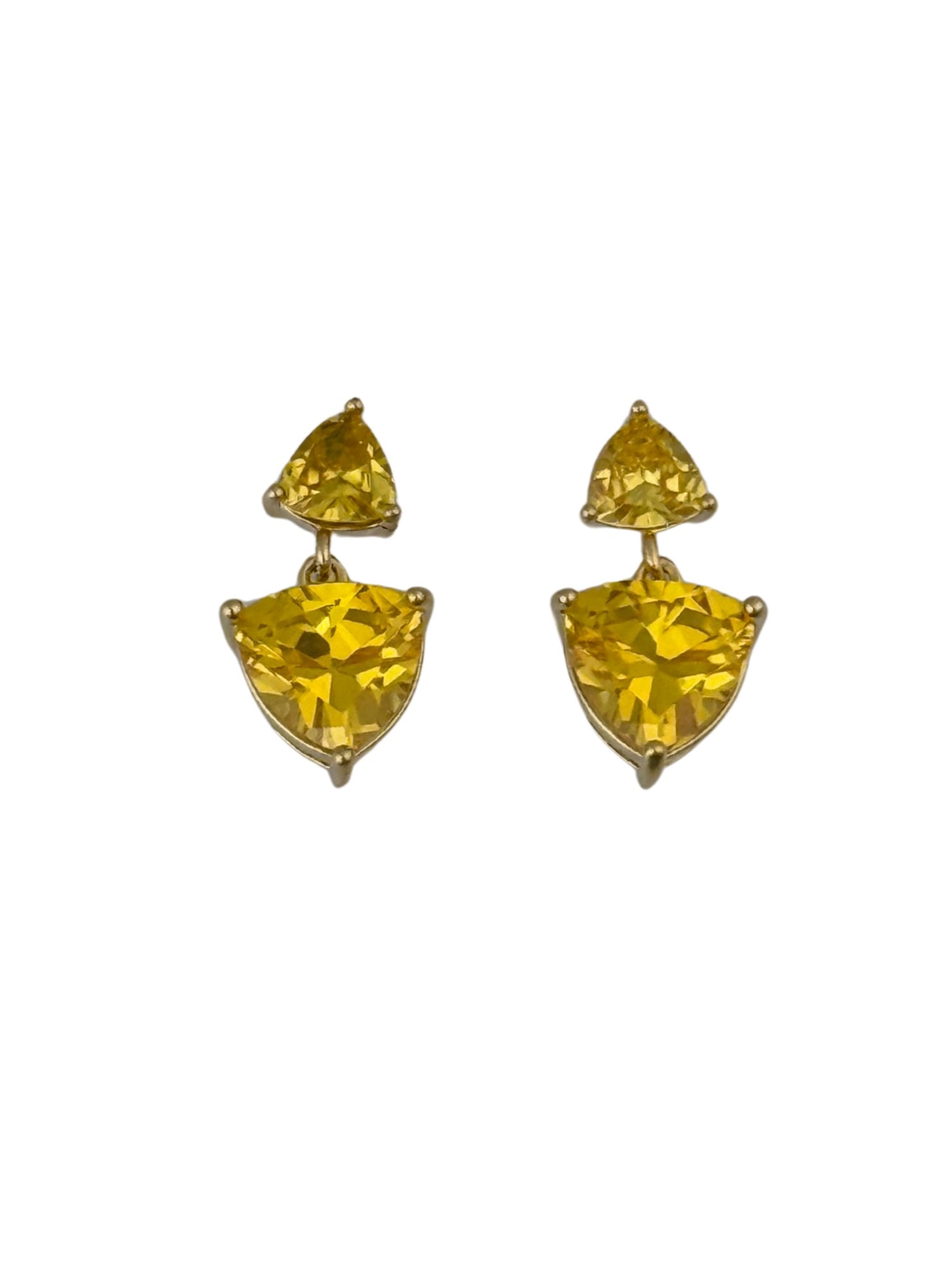 Canary CZ Earrings