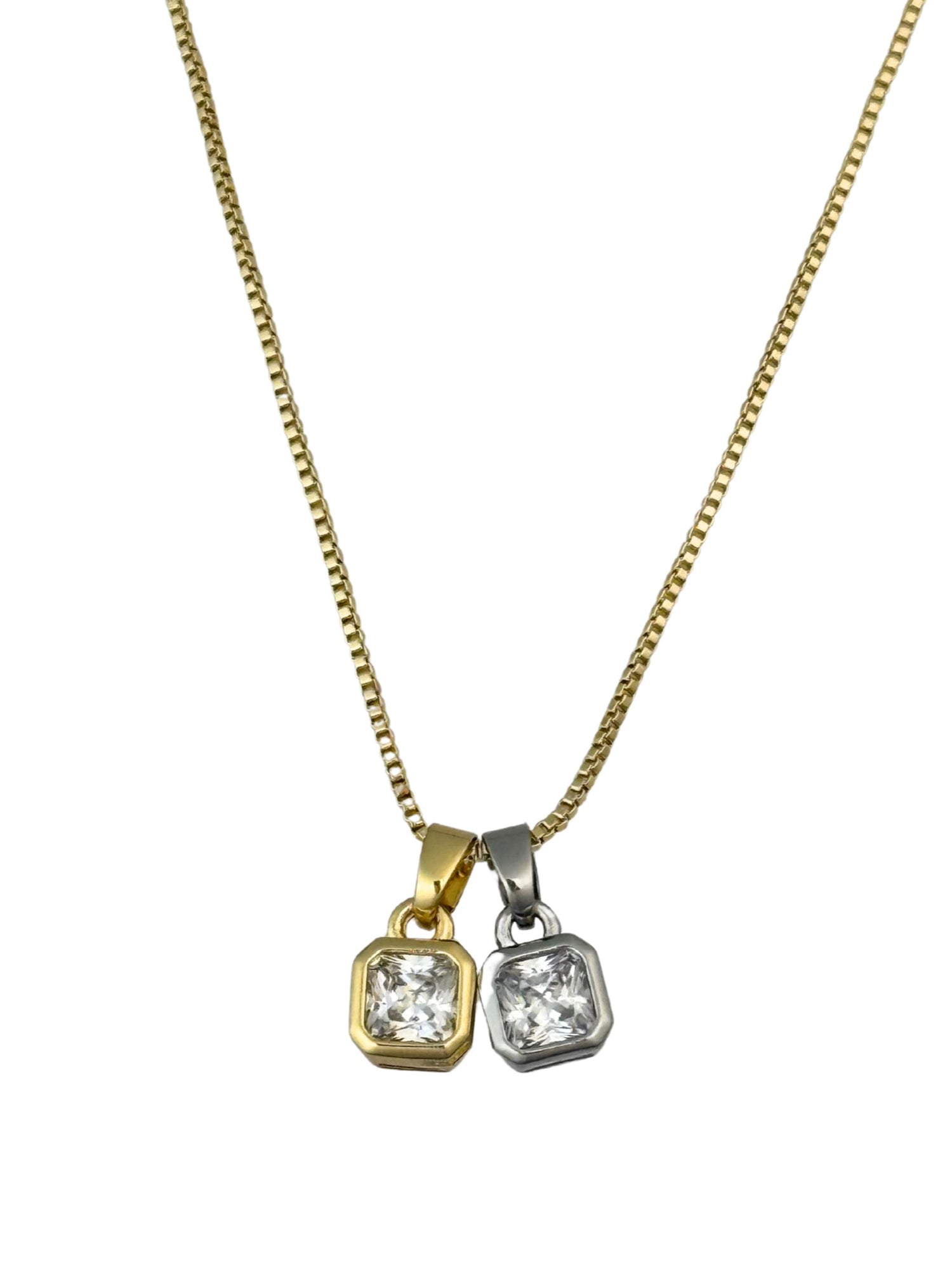 CB Square CZ Necklace