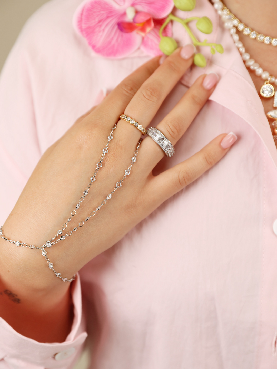 Champagne Sparkle Hand chain