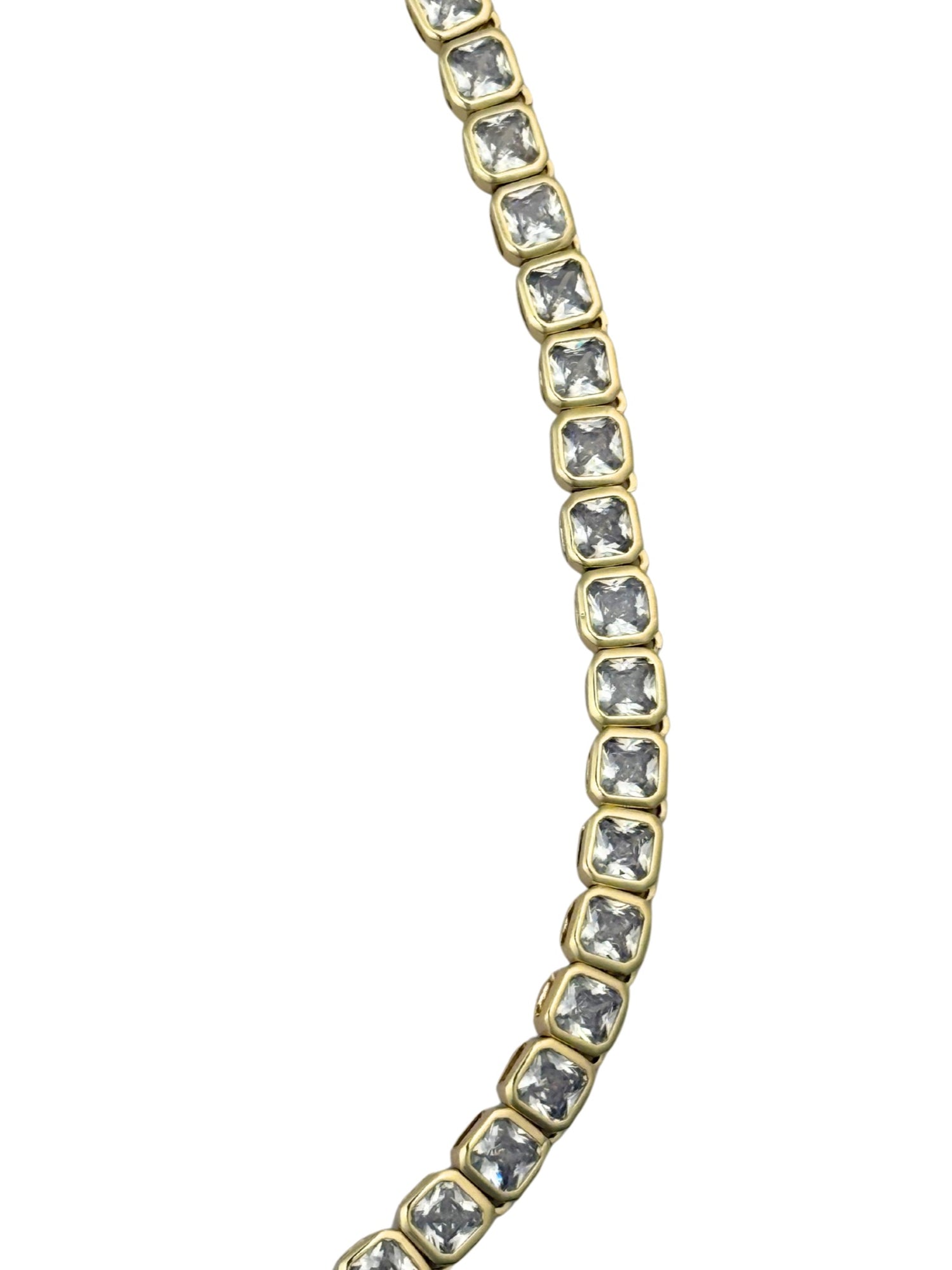 Camellia CZ Tennis Necklace
