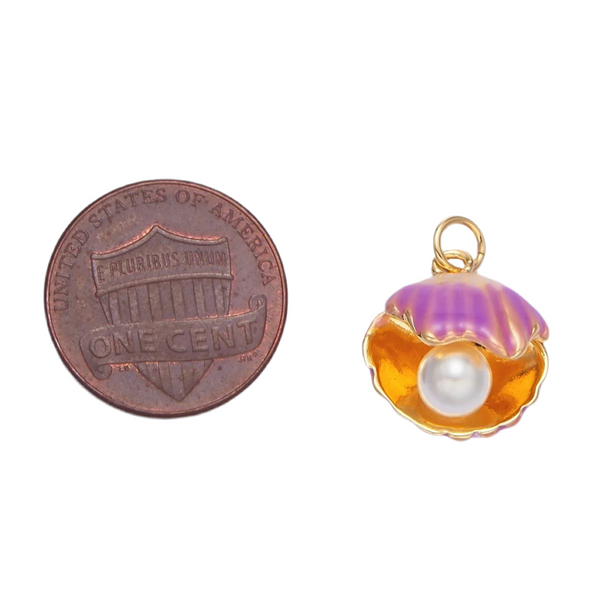 Pearl Clam Charm