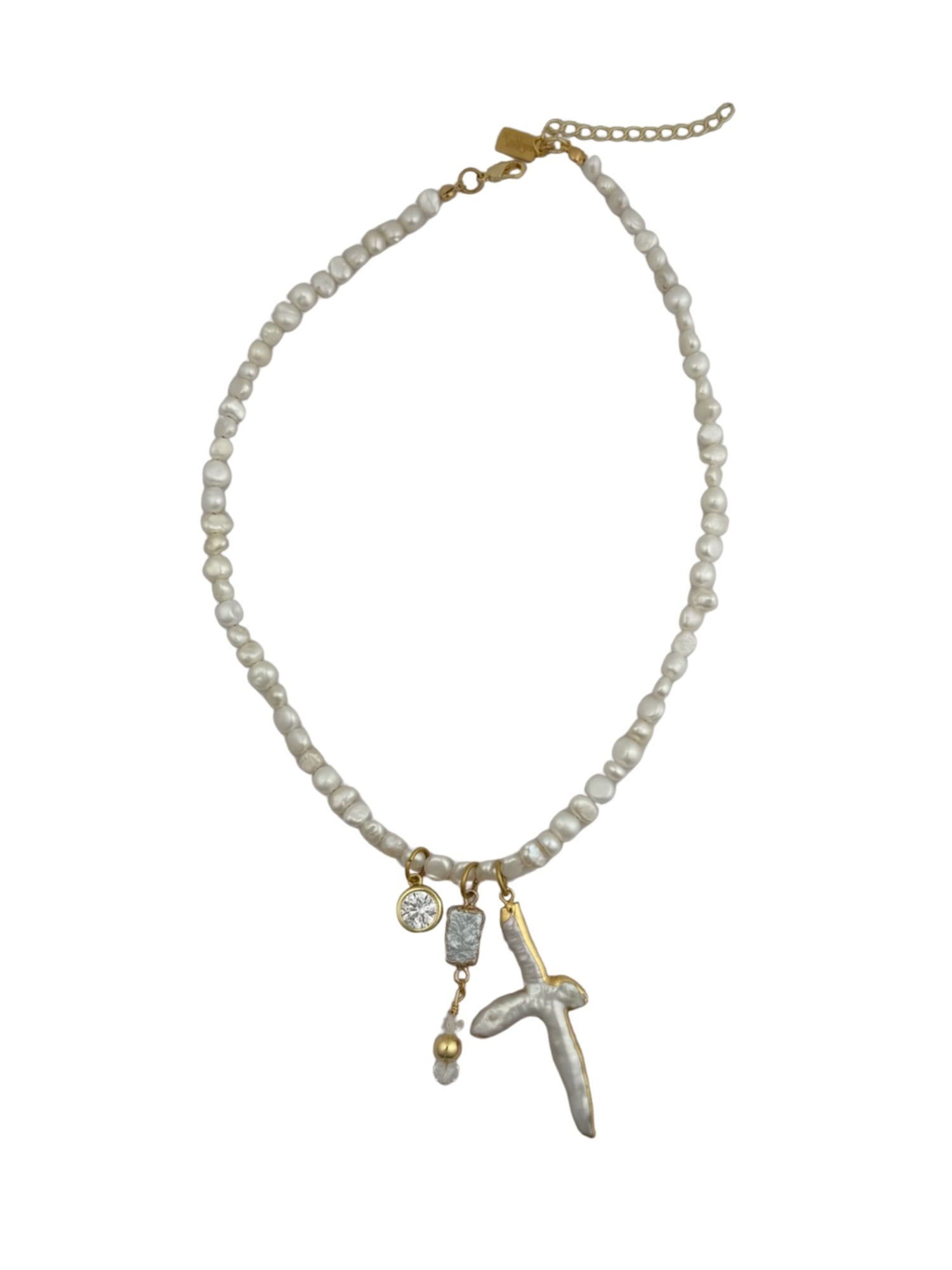 Trinket Pearl Necklace