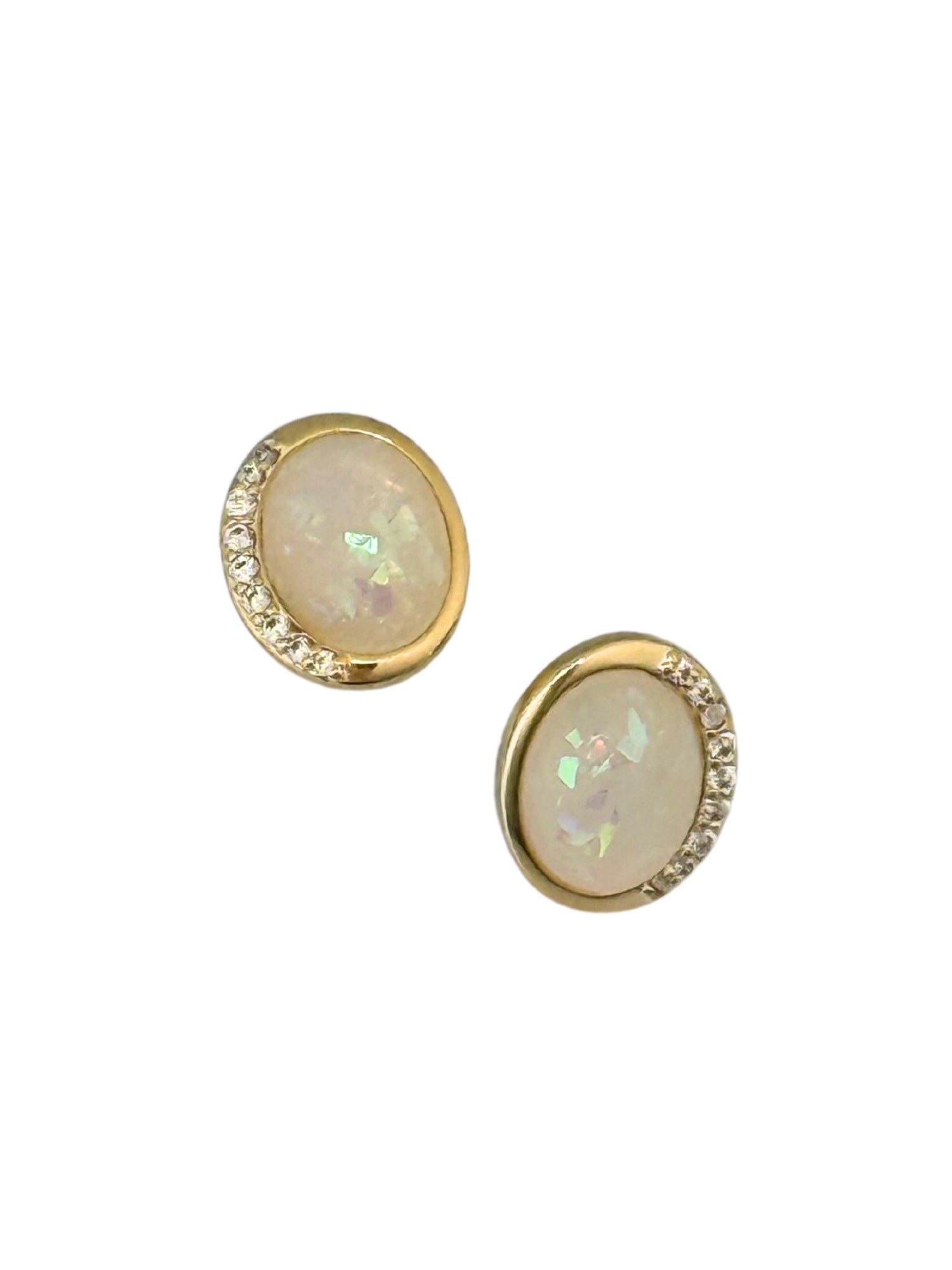 Opal CZ Earrings