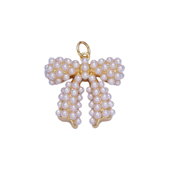 Pearl Bow Charm