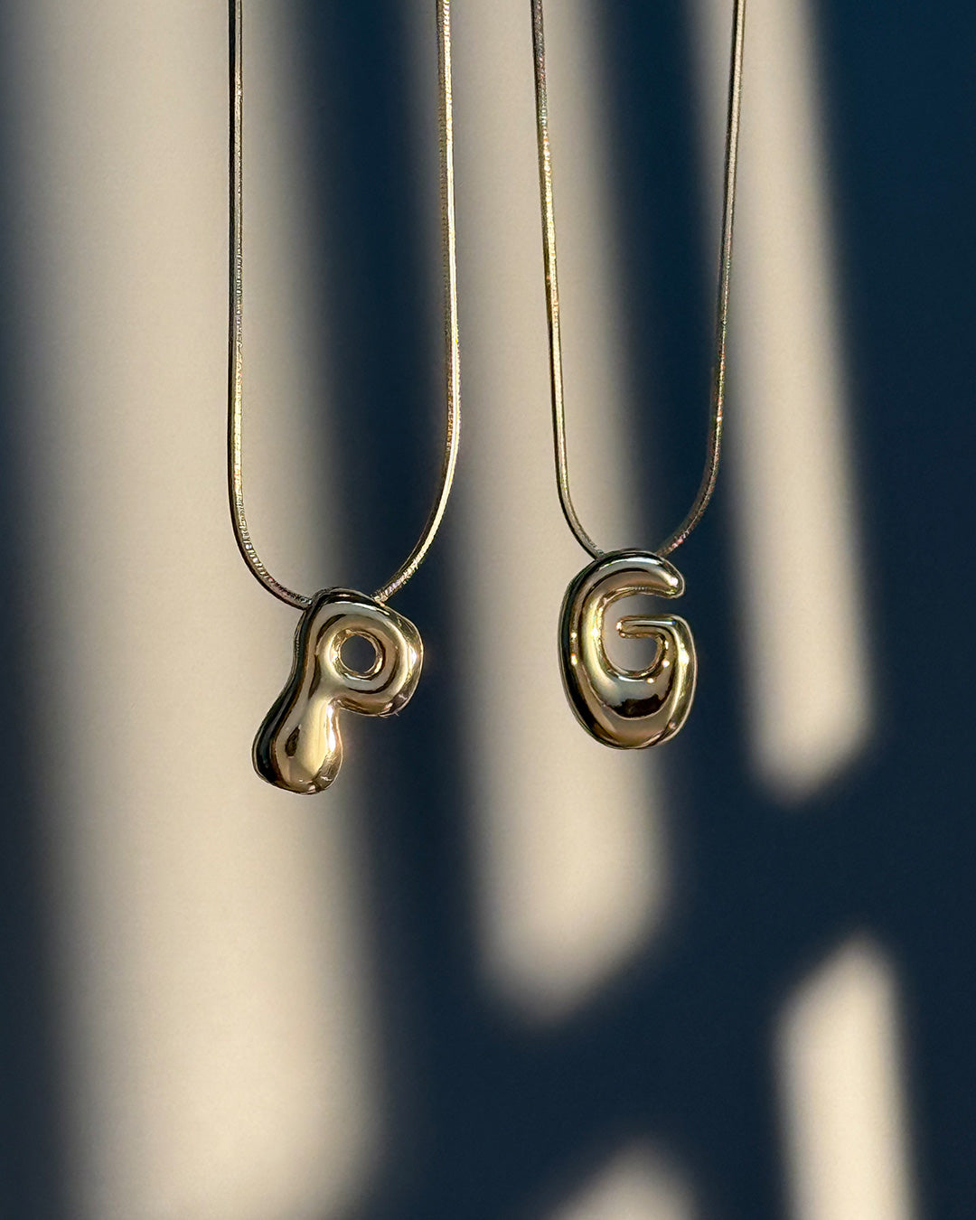 Bubble Initial Necklace