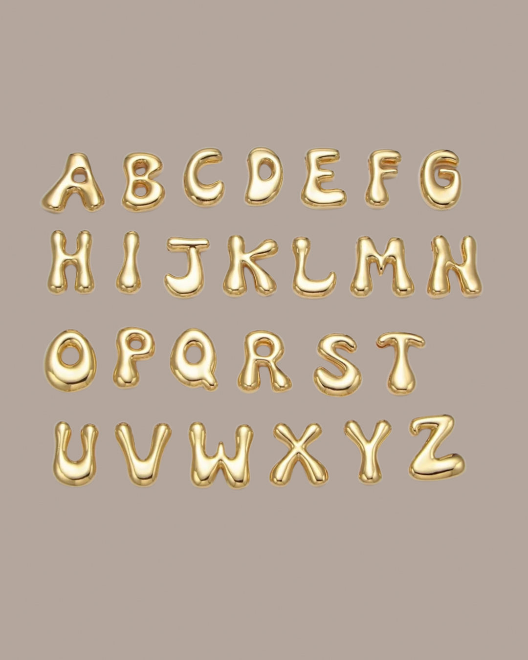 Bubble Initial Necklace