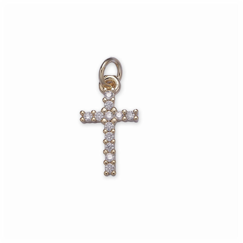 Dainty Cross Charm | Small
