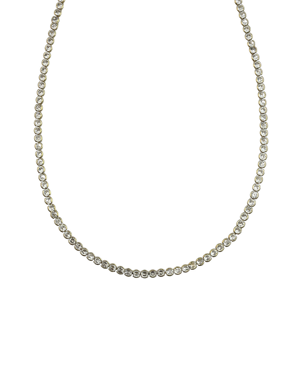 CB Circle Tennis Necklace