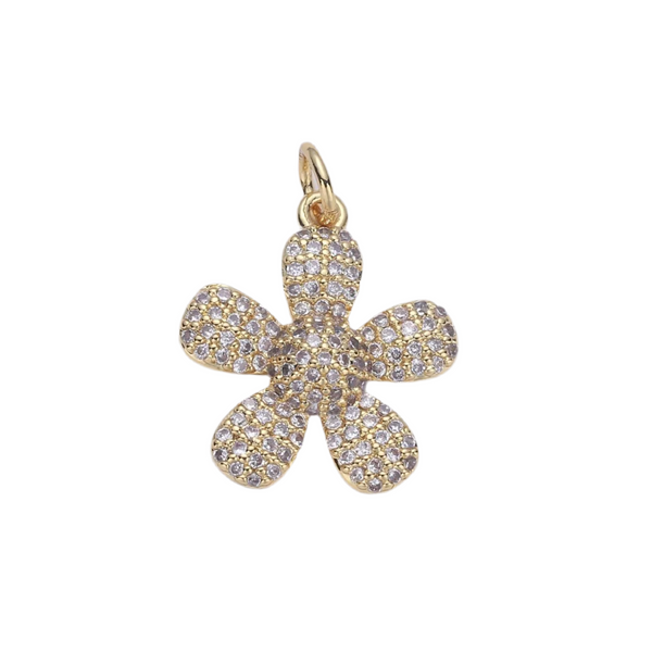 Daisy Pave Charm