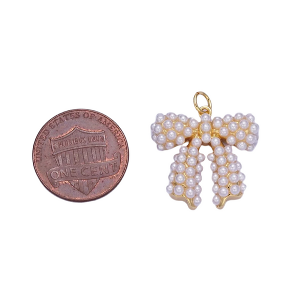 Pearl Bow Charm