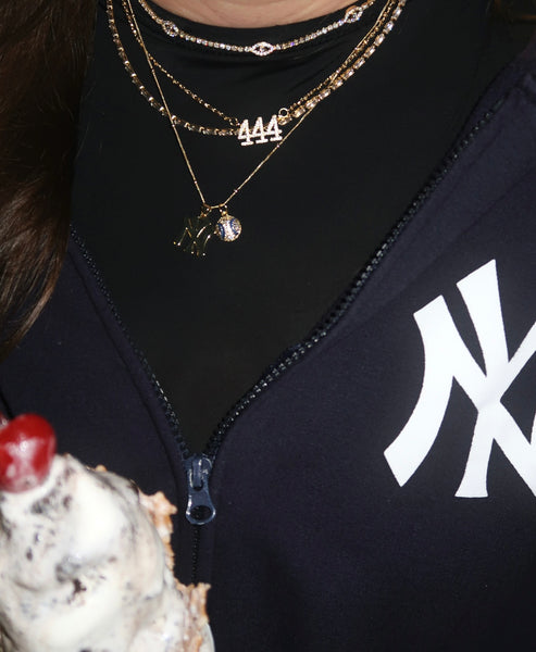 NY Baseball Necklace