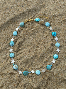 Aqua Pearl Necklace