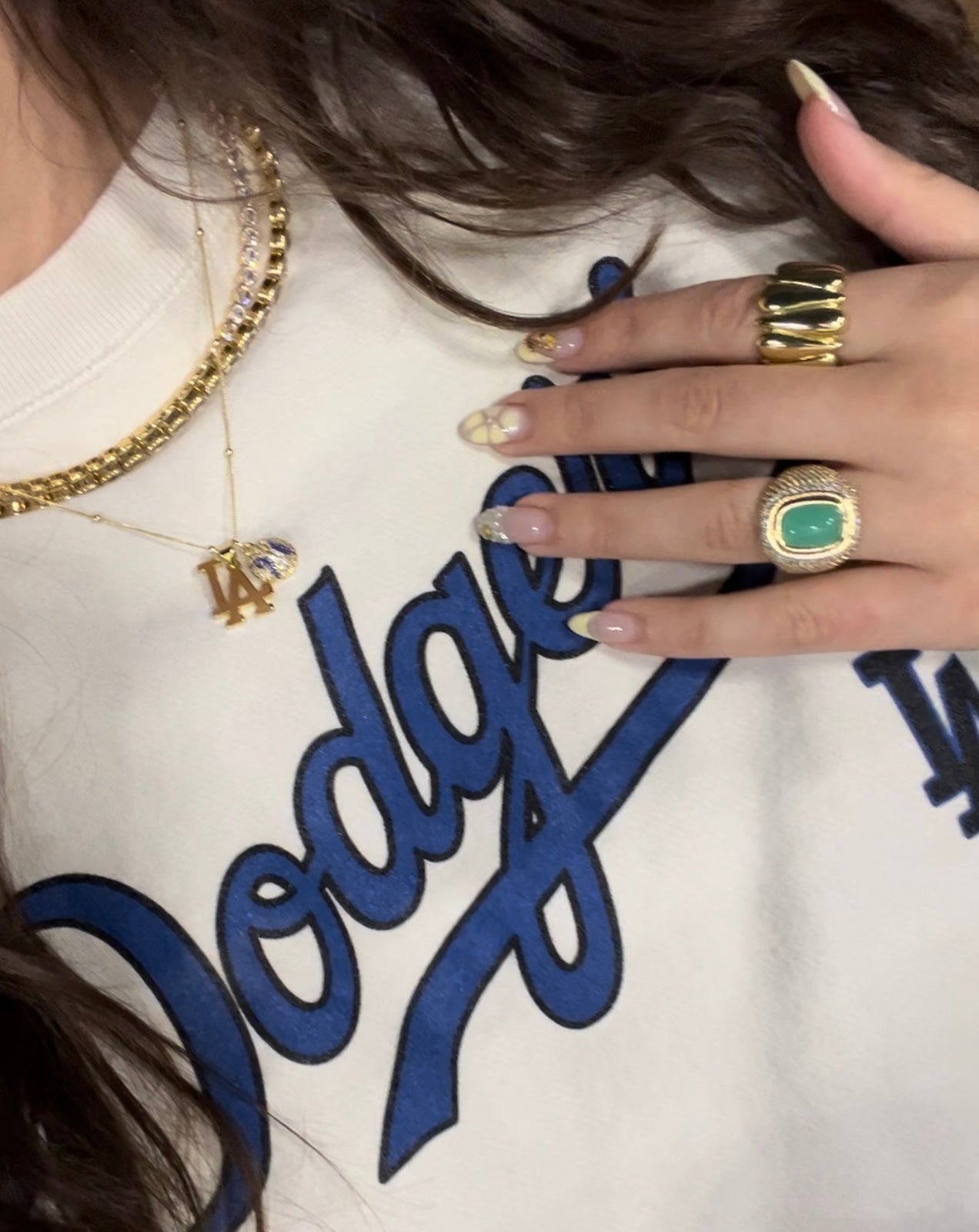 LA Baseball Necklace