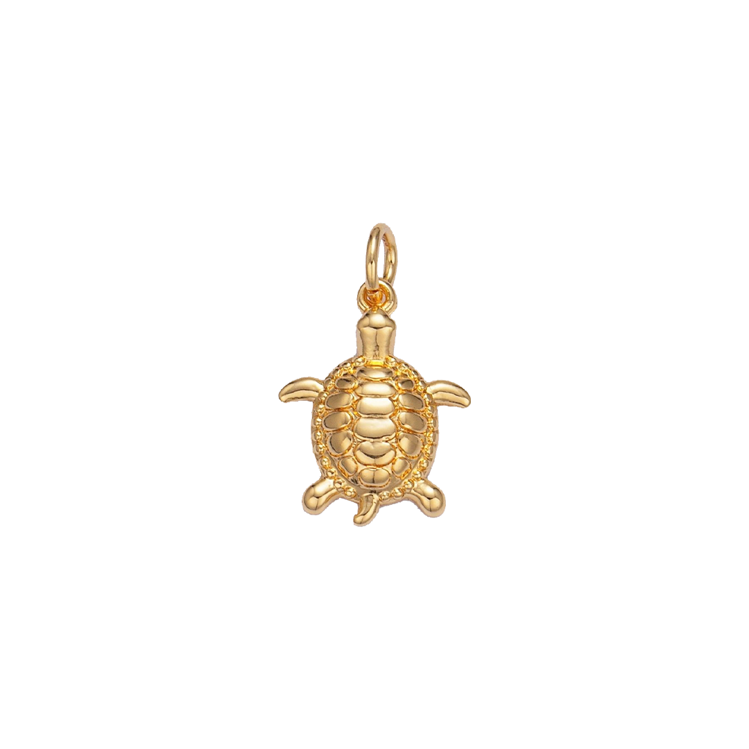 Gold Filled Turtle Charm | Small