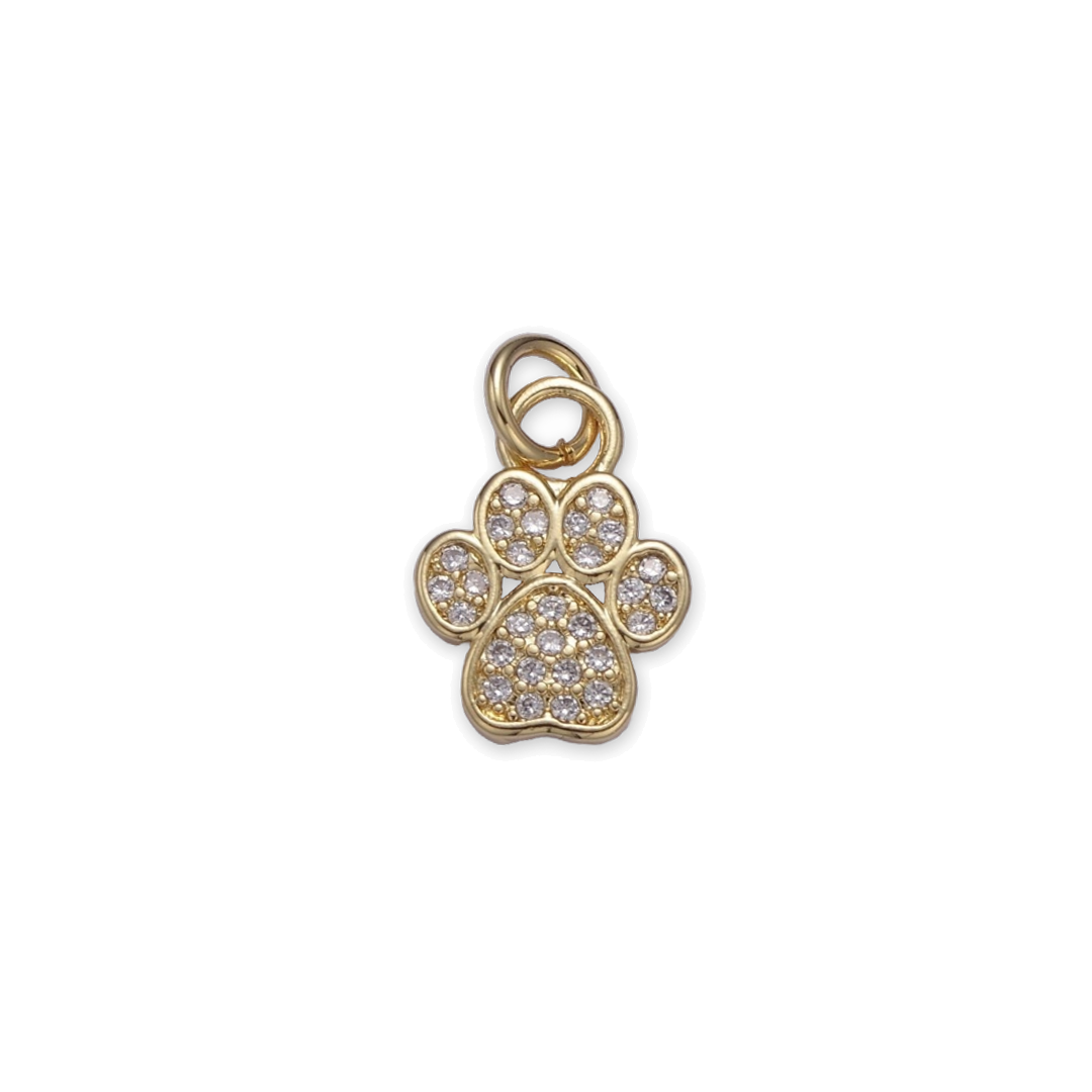 Gold Paw Charm | Small
