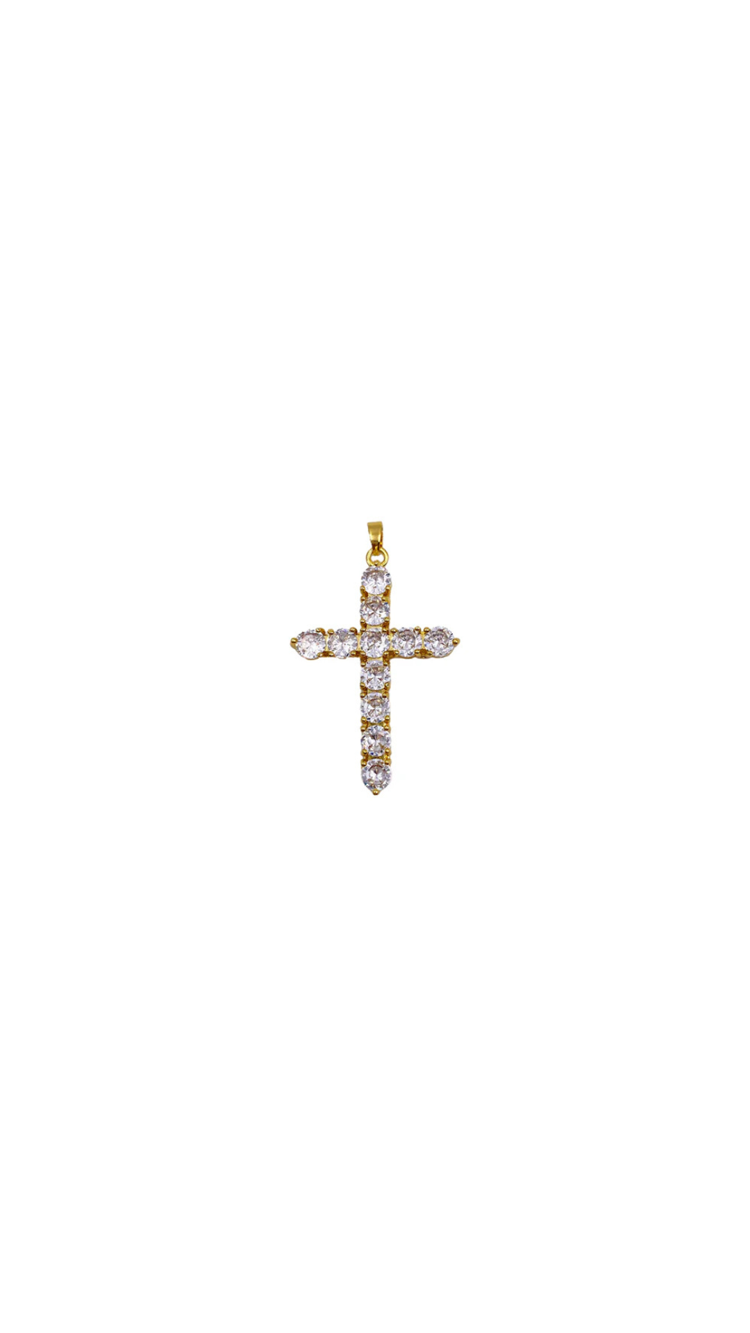 CZ Cross Pendant