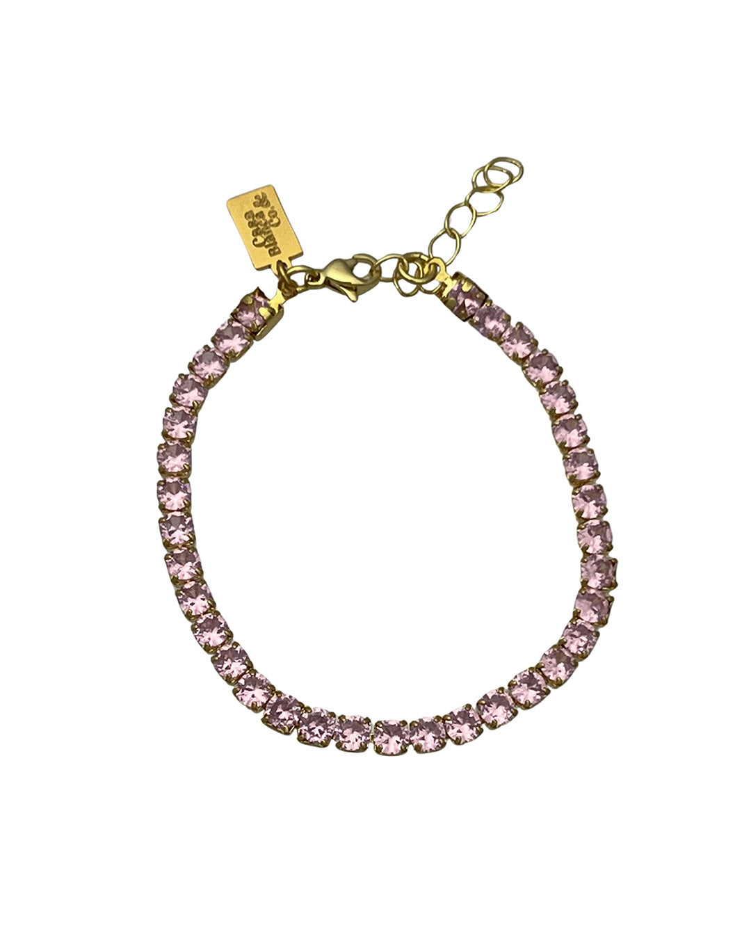 Pink Tennis Diamond Bracelet