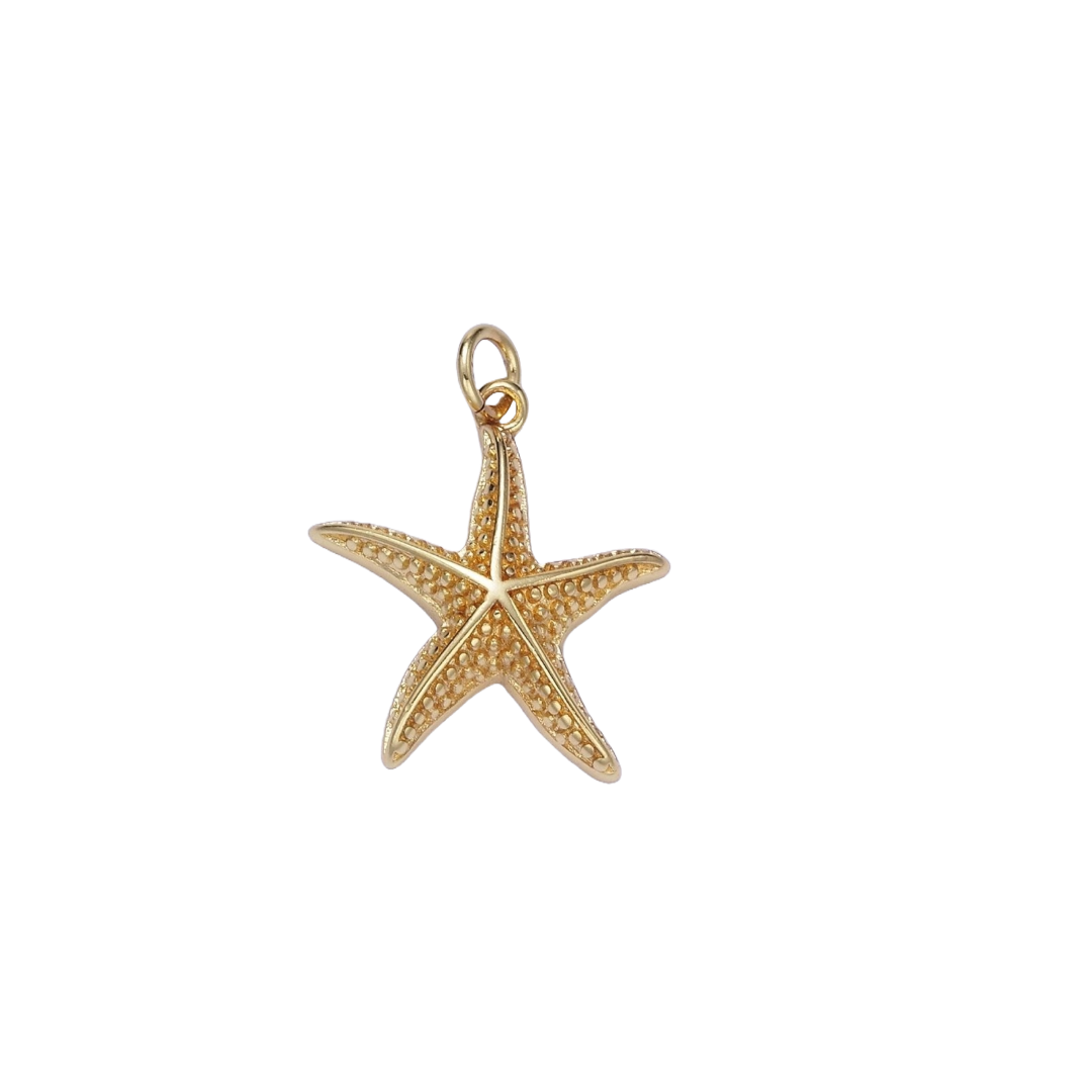 Gold Filled Charm Starfish | Medium