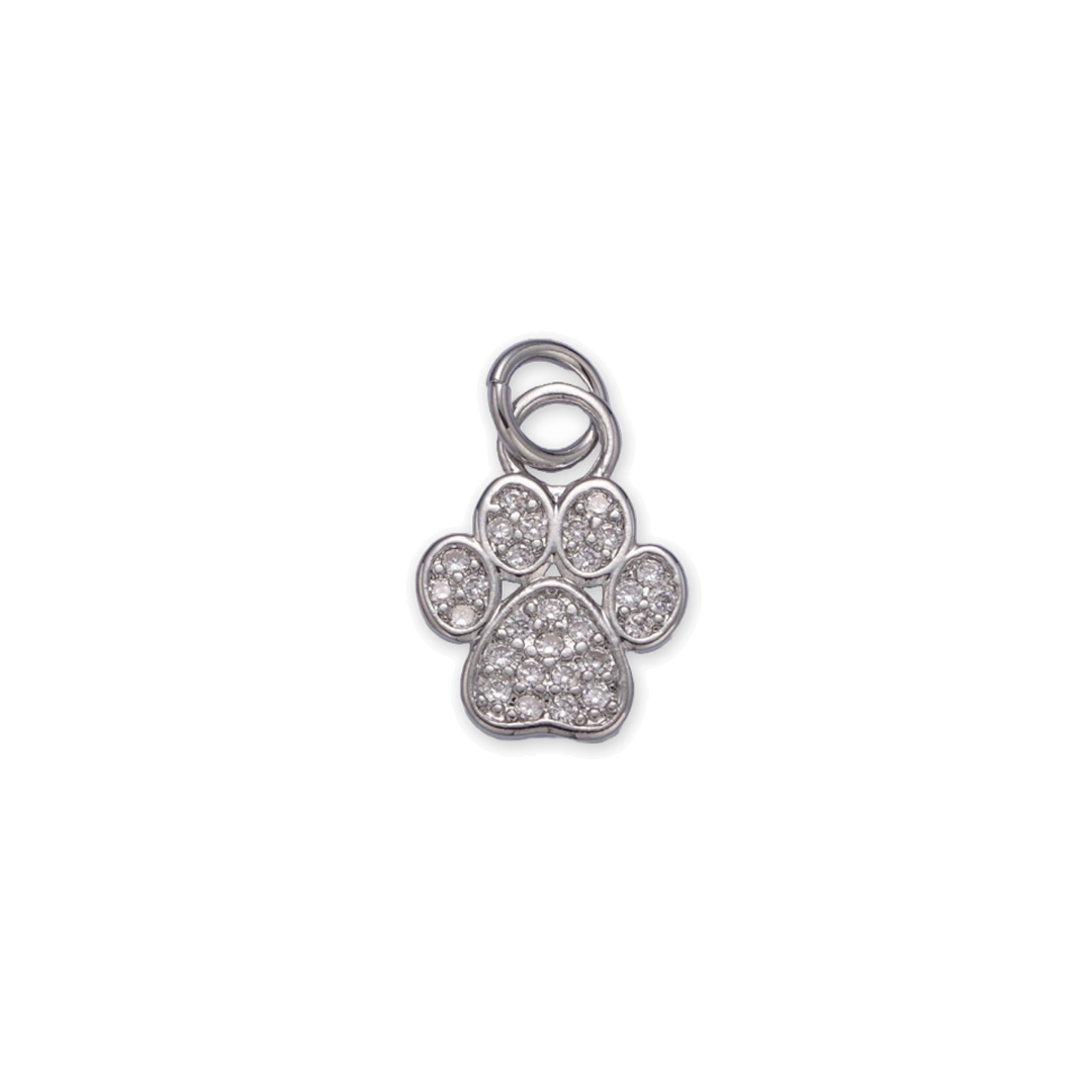 Silver Paw Charm | Small