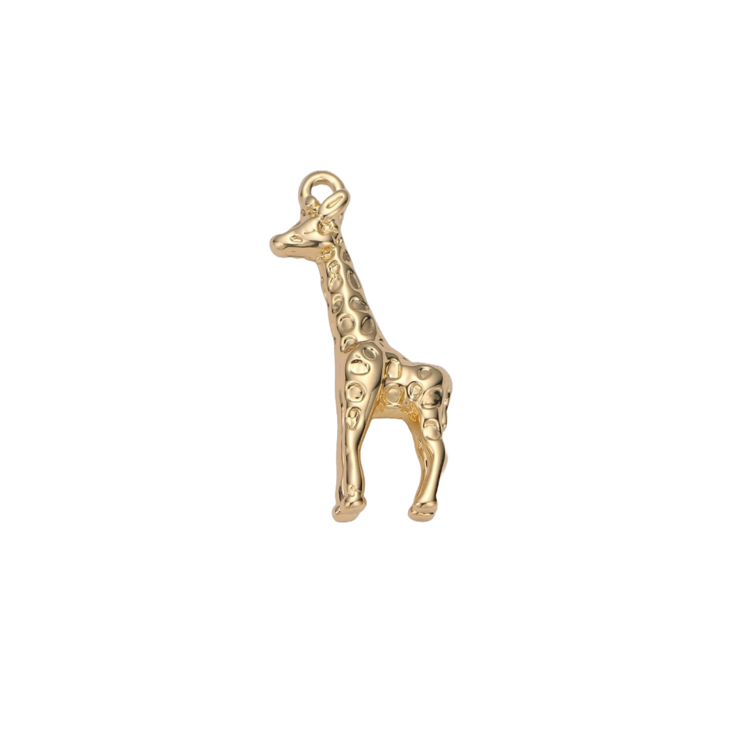 Gold Filled Giraffe Charm | Medium